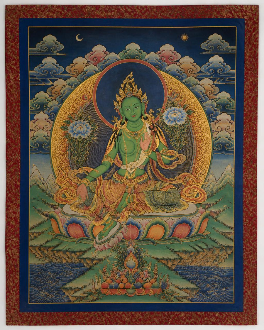 Green Tara Thangka